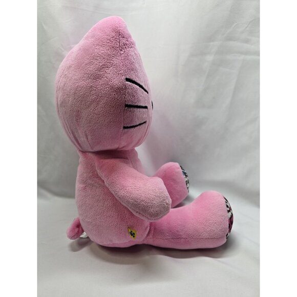 2012 Hello Kitty Build A Bear Workshop Pink- Leopard Paws Winking 18" No Bow - Picture 13 of 13